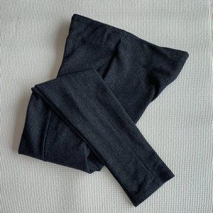 Zara Basic grey herringbone leggings M.